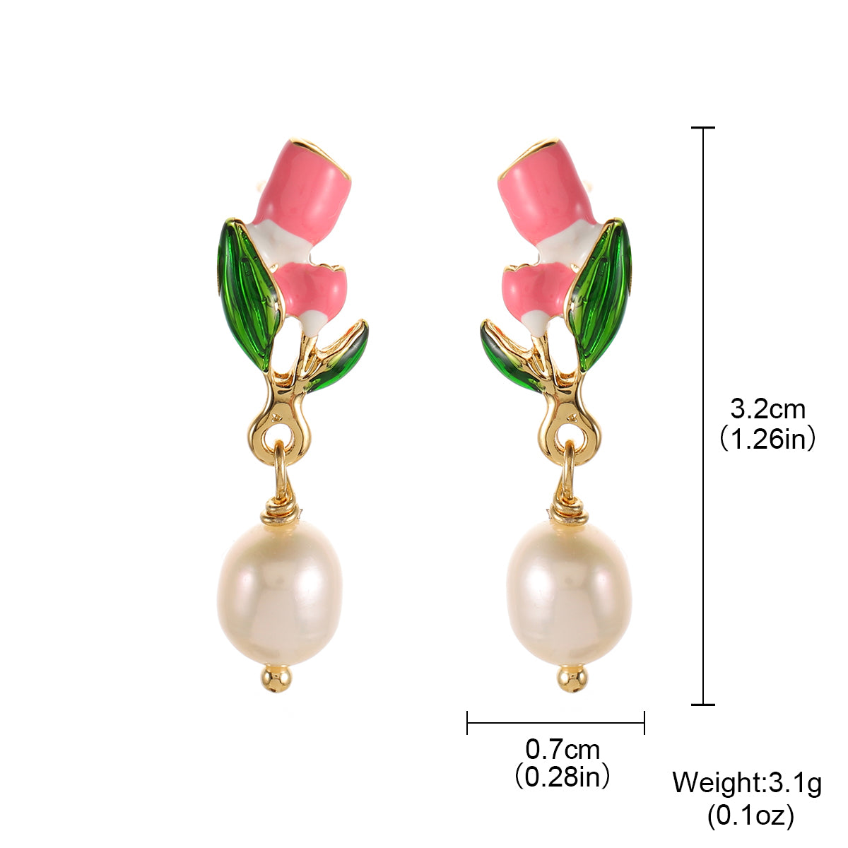 Handmade Gold Flower Earrings ✨