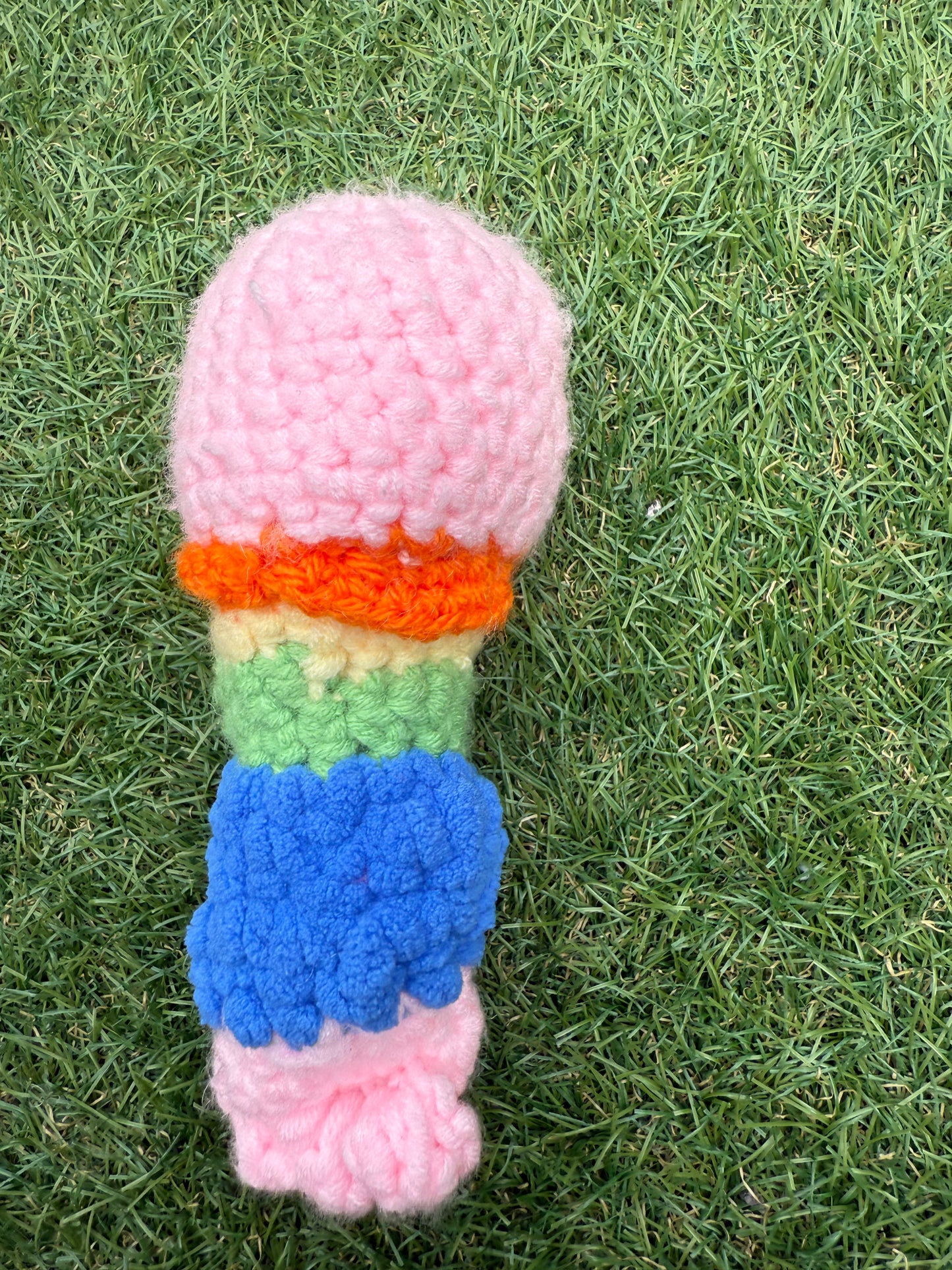 Handmade Crochet armless lobster
