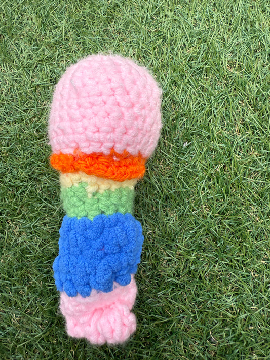 Handmade Crochet armless lobster