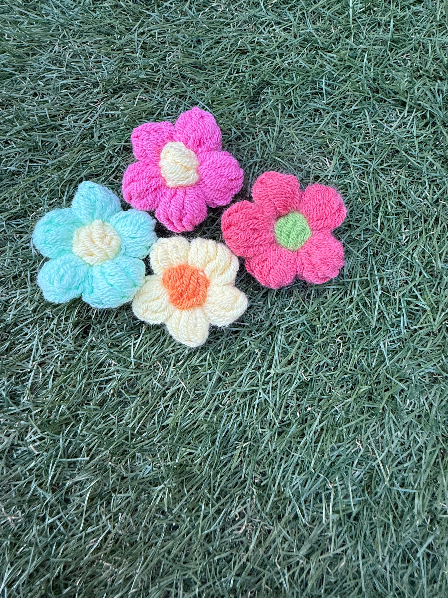 Pick & Mix Crochet Flower Brooch Set 🌺
