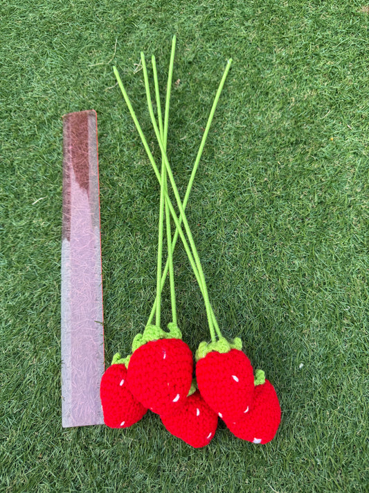 Strawberry Daisy Crochet Flowers 🌼